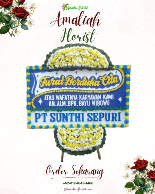 Papan Bunga Duka di Kebonmanggu