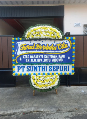 Papan Bunga Duka di Kebonmanggu